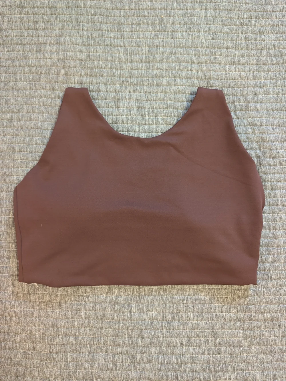 Senita High Neck Strappy Sports Bra - Brick Red